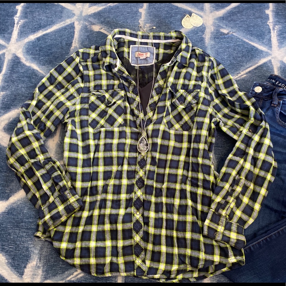 Arizona Snap Button Flannel XL